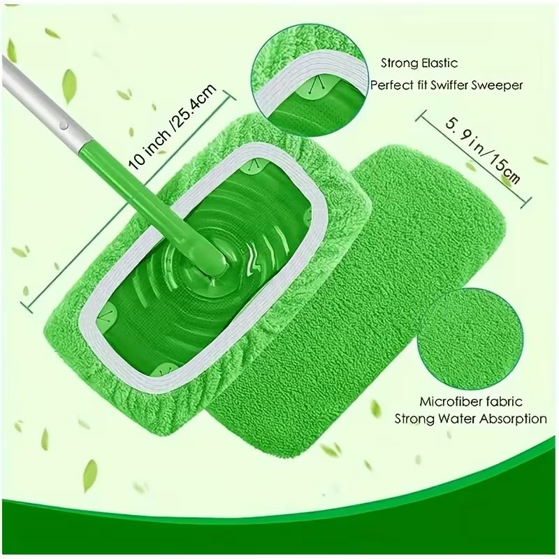 reusable microfiber mop pads sweeper mop dry